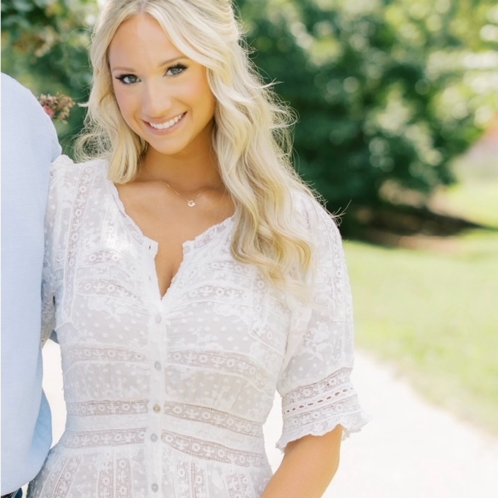 LoveShackFancy Minka Heritage Maxi Dress